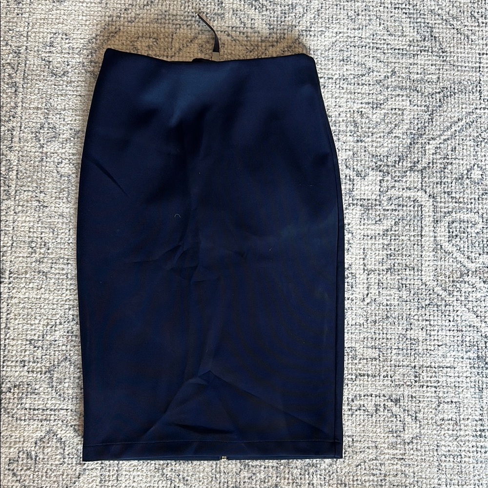 Catherine Malandrino Blue Pencil Skirt Knee-Length Work